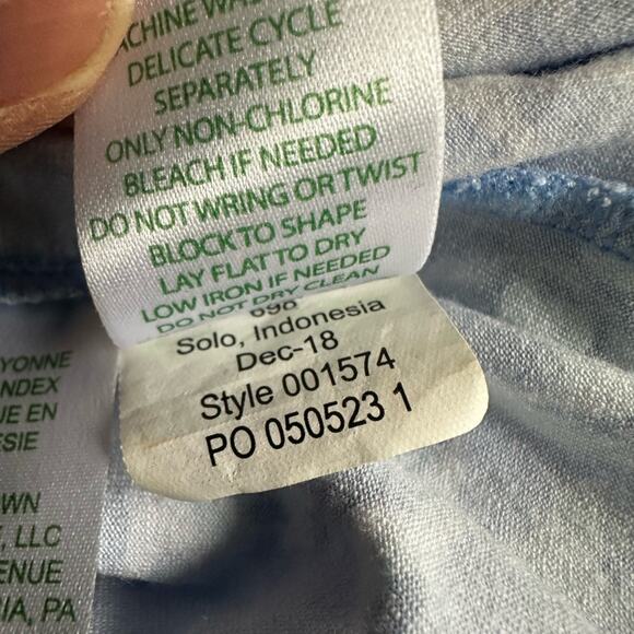 Lilly Pulitzer Sadie Polo Dress Blue Turtle UPF 50+ Preppy Resortwear Vacation - Picture 9 of 9